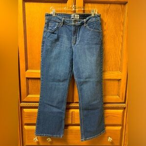 Levi Strauss Signature Misses Size 12 Short Mid Rise Bootcut Blue Jeans Women's